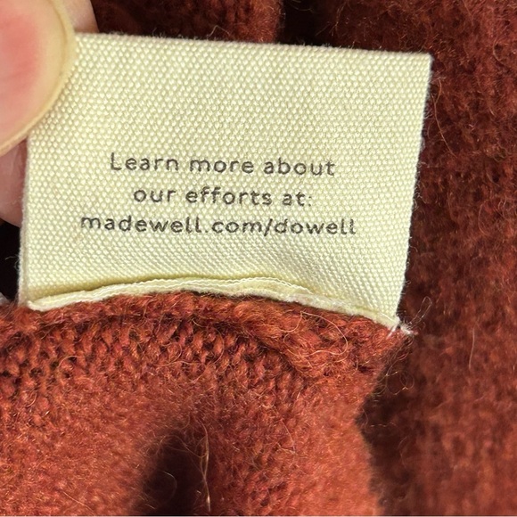 Madewell Alpaca Blend Orange Sweater Size Large - Picture 9 of 11